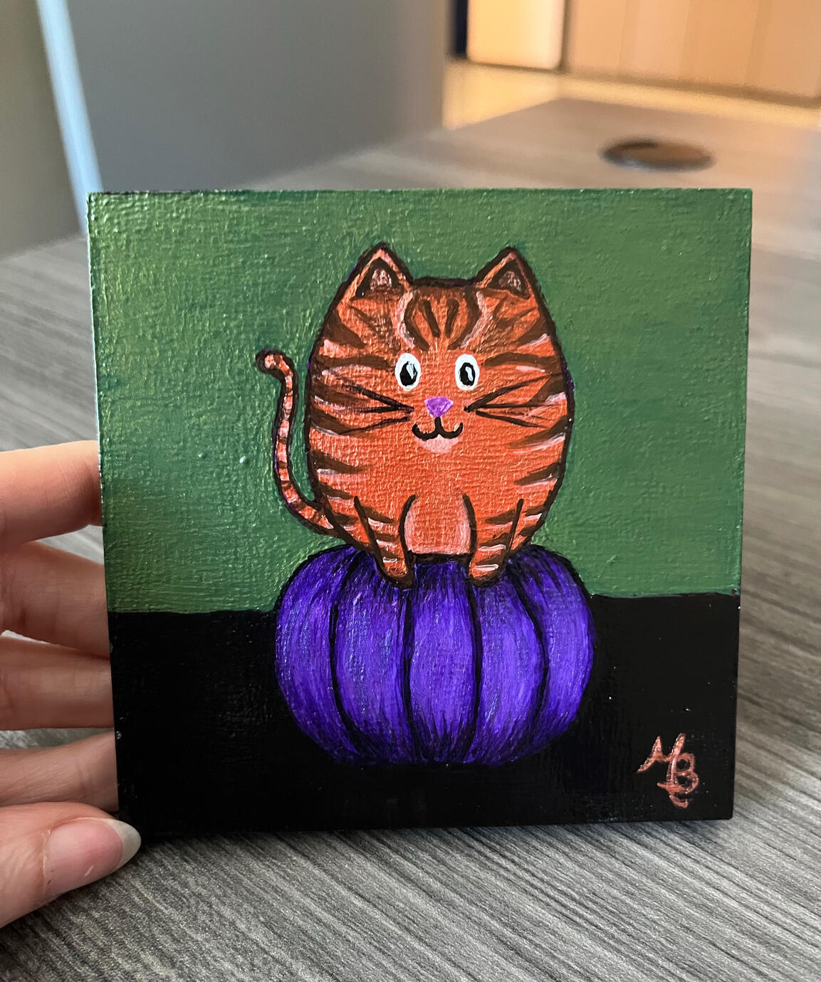 Kitty on Pumpkin
